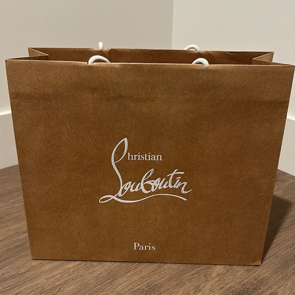 Christian Louboutin empty shopping bag